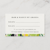 Boho Tropical Foliage Botanical Refer A Friend Visitekaartje (Achterkant)