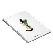 Boho Tropical Greenery Letter J Monogram Notitieboek (Rechterzijde)