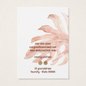 Boho Tropical ketting Display Card Visitekaartje (Achterkant)