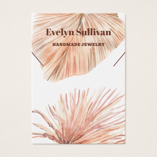 Boho Tropical ketting Display Card Visitekaartje (Voorkant)