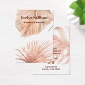 Boho Tropical ketting Display Card Visitekaartje (Bureau)