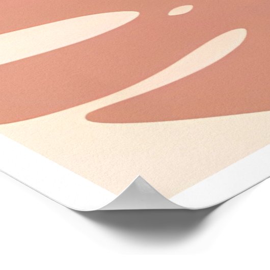 Boho Tropical Leaf Art Poster (Hoek)