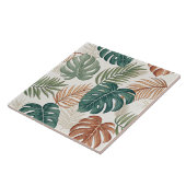 Boho Tropical Leaves  Tegeltje (Zijkant)