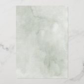 Boho Tropical Love Wedding Gold Folie Uitnodiging (Achterkant)