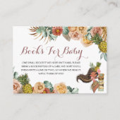 Boho Tropical Luau Books for Baby Enclosure Kaart (Voorkant)