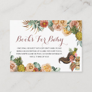 Boho Tropical Luau Books for Baby Enclosure Kaart