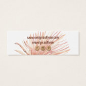 Boho tropical mini bijsluiter mini visitekaartjes (Achterkant)