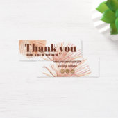 Boho tropical mini bijsluiter visitekaartjes (Bureau)
