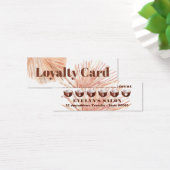 Boho Tropical Mini Loyalty Card Mini Visitekaartjes (Bureau)