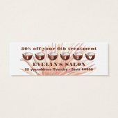 Boho Tropical Mini Loyalty Card Mini Visitekaartjes (Achterkant)