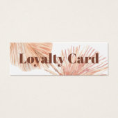 Boho Tropical Mini Loyalty Card Visitekaartjes (Voorkant)