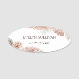 Boho Tropical Name Tag