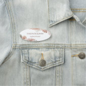 Boho Tropical Name Tag (In situ)