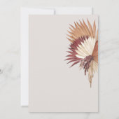 Boho Tropical Oasis Coastal Elegance Kaart (Achterkant)