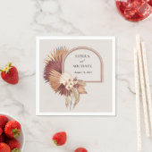 Boho Tropical Oasis Elegant Wedding Servet (Insitu)