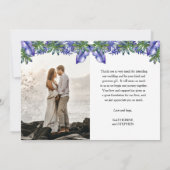 Boho Tropical Paars | Green Wedding Foto Dank Y Bedankkaart (Achterkant)