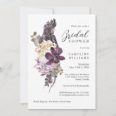 Boho Tropical Paarse Parrot Vrijgezellenfeest Kaart (Voorkant)