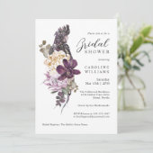 Boho Tropical Paarse Parrot Vrijgezellenfeest Kaart (Staand voorkant)