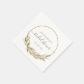 Boho Tropical Pampas Grass Vrijgezellenfeest Servet (Hoek)