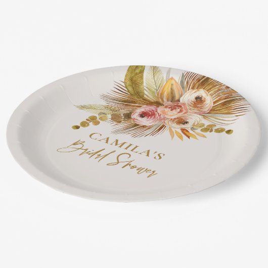 Boho Tropical Paper Bord Party Table Decor C103 (Gekanteld)