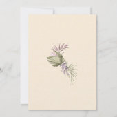 Boho Tropical Protea Invitation Kaart (Achterkant)