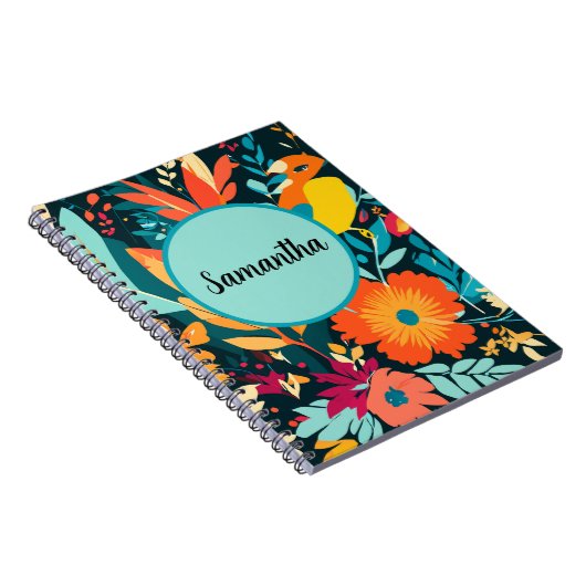 Boho Tropical Spiral Notebook, Samantha Boho  Notitieboek (Rechterzijde)