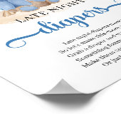 Boho tropical teddy beer Late Night Diapers game Poster (Hoek)