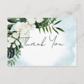 Boho Tropical Water Waterverf Dank je wel Informatiekaartje (Voorkant)