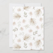 Boho Tropical Waterverf Wedding Invitation Kaart (Achterkant)