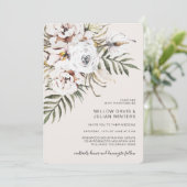 Boho Tropical Wedding Kaart (Staand voorkant)