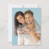 Boho Tropical Wedding Save the Date with Photo (Achterkant)