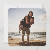 Boho Tropics Sla de datum fotokaart op Save The Date (Achterkant)