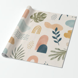 Boho Tropisch Abstract Cadeaupapier