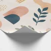 Boho Tropisch Abstract Cadeaupapier (Hoek)