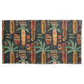 Boho Tropisch Afrikaans Mudcloth Patroon Kussensloop (Voorkant-Links)