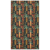 Boho Tropisch Afrikaans Mudcloth Patroon Tafelkleed (Voorkant)