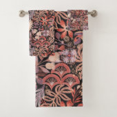 Boho Tropisch Bloemmotief Bad Handdoek (Insitu)