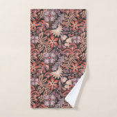 Boho Tropisch Bloemmotief Bad Handdoek (Handdoek)
