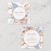 Boho tropisch boeket visitekaartje (Voorkant / Achterkant)