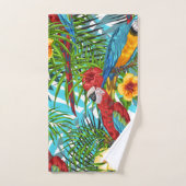 Boho tropisch Hawaïaans oerwoud patroon Hibiscus Bad Handdoek (Handdoek)