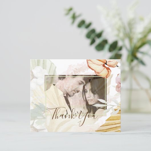 Boho Tropisch Pampagras Bruiloft (Staand voorkant)