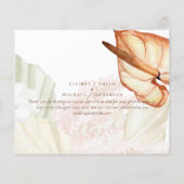 Boho Tropisch Pampagras Bruiloft (Achterkant)