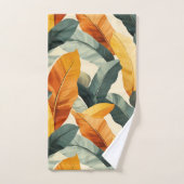 Boho Tropisch Patroon Aardtinten Bad Handdoek (Handdoek)