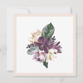 Boho Tropisch Roze Parrot Floral 50e verjaardag Kaart (Achterkant)