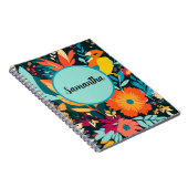 Boho Tropisch Spiraal Notebook, Samantha Boho Notitieboek (Rechterzijde)