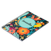Boho Tropisch Spiraal Notebook, Samantha Boho Notitieboek (Linkerzijde)