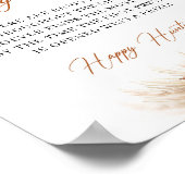 Boho Tropisch terracotta burgundy pampas Ring Hunt Poster (Hoek)