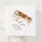 Boho tropisch vrijgezellenfeest van pampasgras bedankjes labels (In situ)