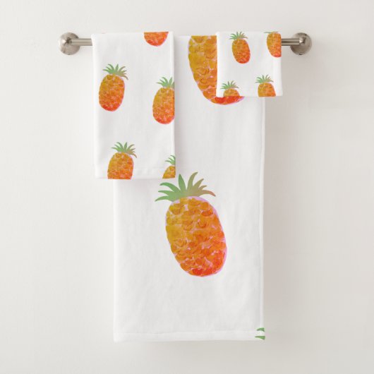 Boho Tropische Ananas Bad Handdoek (Insitu)