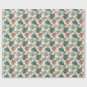 Boho Tropische Bladeren Cadeaupapier (Vlak)